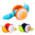 NEW Pull String Cartoon Snail Car toy Baby Learn to Crawl and Pull Toy with Light and Music