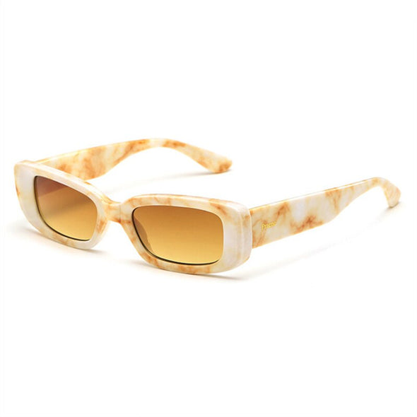 Fashion Rectangle Women Men Vintage Small Eyewear Female Luxury Brand Gradient High Quality Sun Glasses