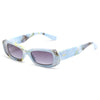 Fashion Rectangle Women Men Vintage Small Eyewear Female Luxury Brand Gradient High Quality Sun Glasses