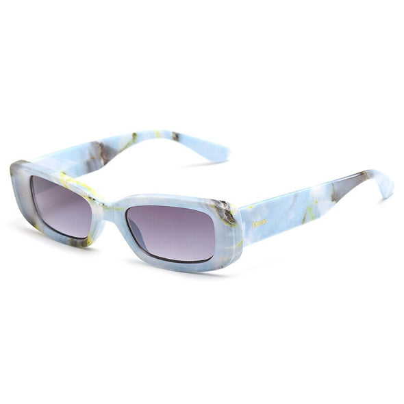 Fashion Rectangle Women Men Vintage Small Eyewear Female Luxury Brand Gradient High Quality Sun Glasses