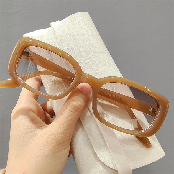 Fashion Rectangle Women Men Vintage Small Eyewear Female Luxury Brand Gradient High Quality Sun Glasses