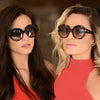 Fashion Sunglasses Women Designer Vintage Round T Sun Glasses Female Eyewear Gradient Frame Shades Men