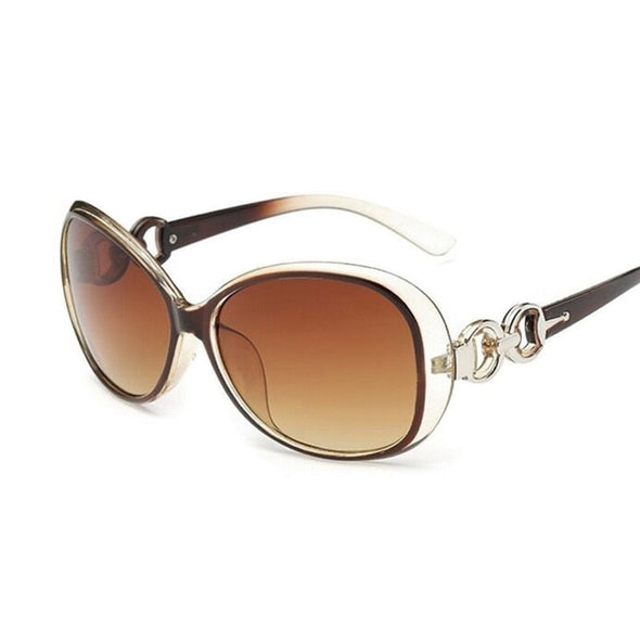 New Brand Designer Vintage Oval Sunglasses Women Retro Clear Lens Eyewear Classic Round Sun Glasses For Female Ladies