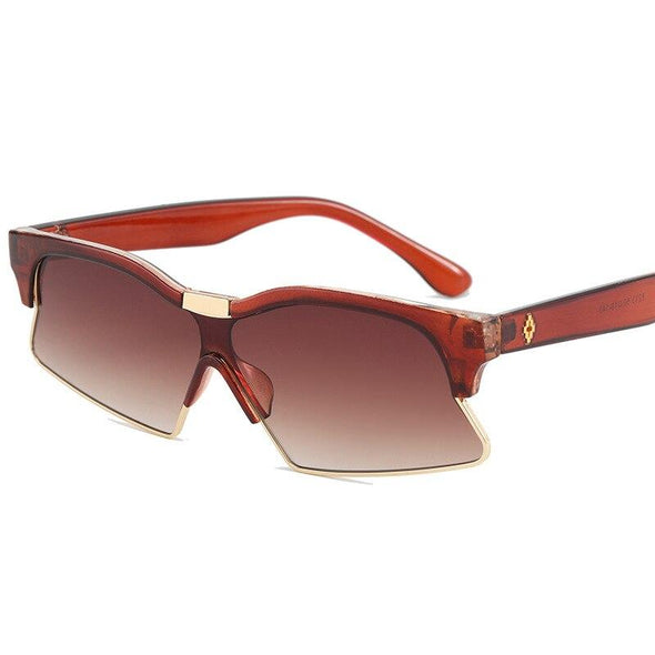 New Cat Eye Sunglasses Women Men Oversized Frame Shades UV400