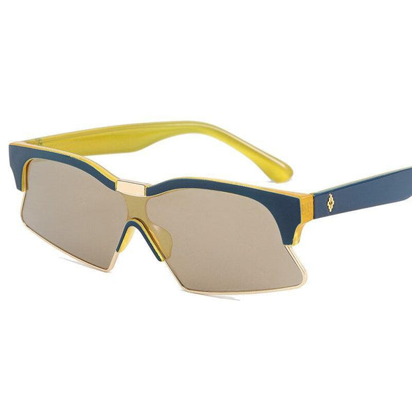 New Cat Eye Sunglasses Women Men Oversized Frame Shades UV400