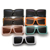 Oversized Square Sunglasses Vintage Designer Women Fashion Sun Glasses Black Big Shades UV400 Men Luxury Brand Female