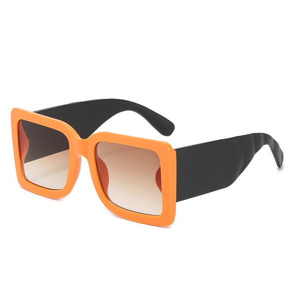 Oversized Square Sunglasses Vintage Designer Women Fashion Sun Glasses Black Big Shades UV400 Men Luxury Brand Female