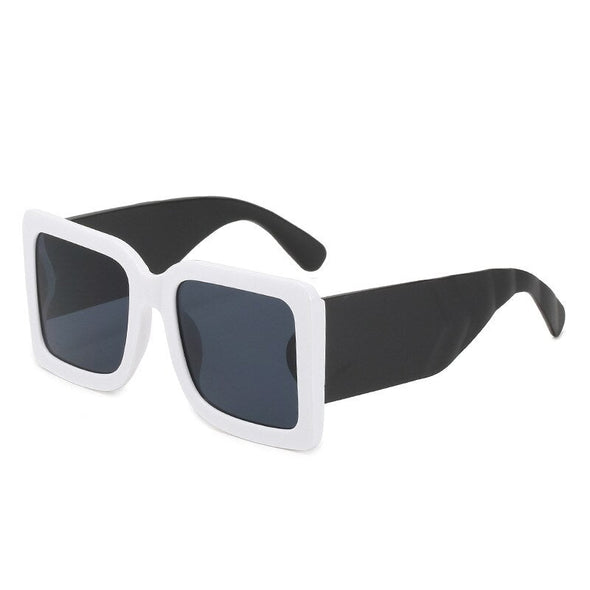 Oversized Square Sunglasses Vintage Designer Women Fashion Sun Glasses Black Big Shades UV400 Men Luxury Brand Female