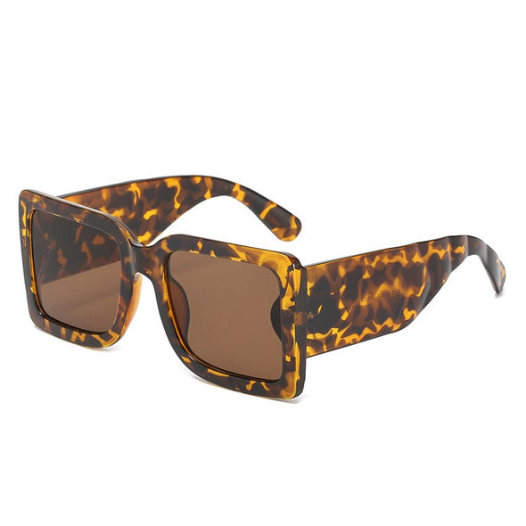 Oversized Square Sunglasses Vintage Designer Women Fashion Sun Glasses Black Big Shades UV400 Men Luxury Brand Female