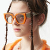 Oversized Square Women Sunglasses Vintage Designer Fashion Sun Glasses Big Shades Men Luxury Brand Female