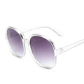 New Round Frame Sunglasses Women Retro Brand Designer Brown Black Oversized Lady Sun Glasses Female Fashion Outdoor Driving