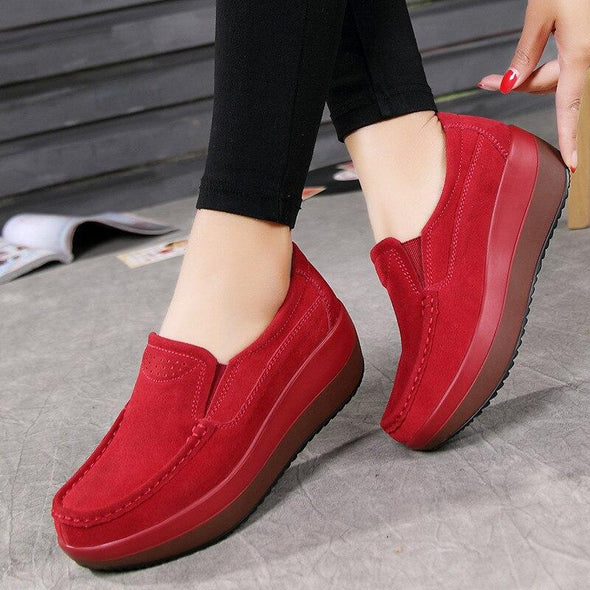 New  Autumn Shoes Woman Flat Platform