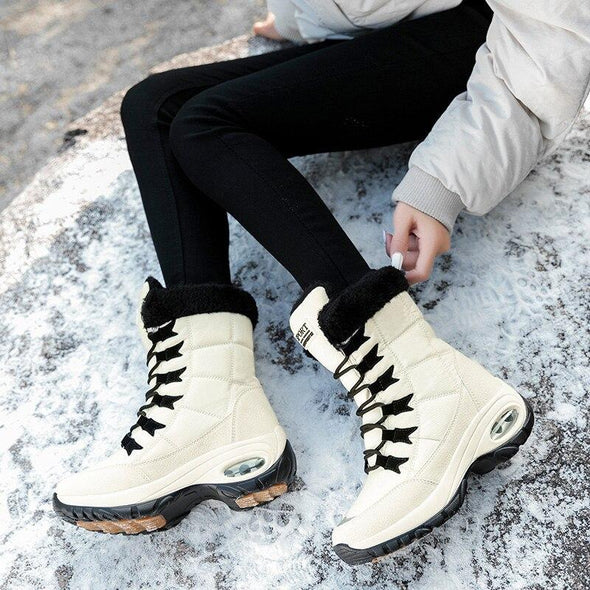 New Winter Women Boots Warm Mid-Calf Snow Boots