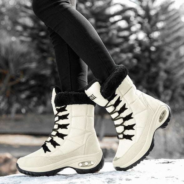 New Winter Women Boots Warm Mid-Calf Snow Boots