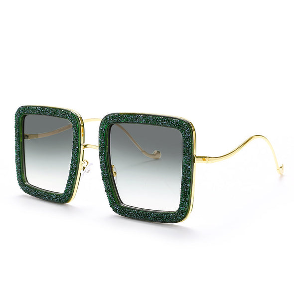 Diamond Square Sunglasses  Crystal  Shades Sparkle