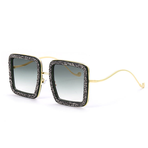 Diamond Square Sunglasses  Crystal  Shades Sparkle