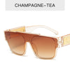 New fashion glasses men's and women's fashion sunglasses retro big box square sunshade sunglasses