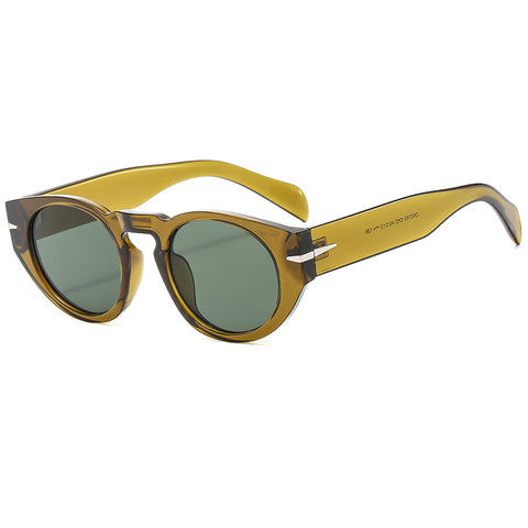 2023 New Fashion Round Wide Leg Sun Men's Sun Protection Driving Sunglasses