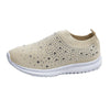 Nanccy Women's Crystal Breathable Orthopedic Slip-On Walking Shoes