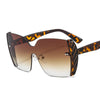 New frameless body color patch women's Sunglasses European and American style gorgeous avant-garde Sunglasses