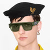 New fashion glasses men's and women's fashion sunglasses retro big box square sunshade sunglasses