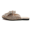 Zoloss Fashion Flat Rhinestone Sandals