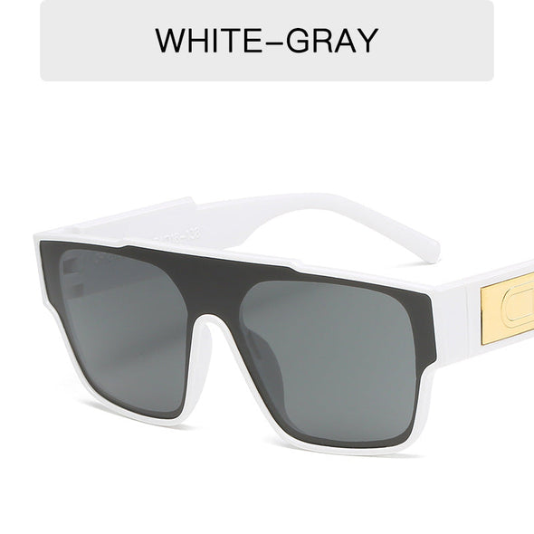 New fashion glasses men's and women's fashion sunglasses retro big box square sunshade sunglasses