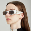New colorful candy color sunglasses, Red Sunglasses, men's and women's cross-border punk hip-hop show glasses