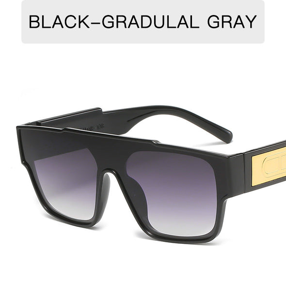 New fashion glasses men's and women's fashion sunglasses retro big box square sunshade sunglasses