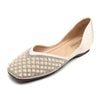Zoloss Women's Rhinestone Flats Fashion Sequin Wedding Shoes