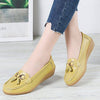 Zoloss Women Flats Ballet Leather Breathable Casual Shoes