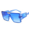 One Piece Sqaue Sunglasses Women Men   Big Frames Eyeglasses Luxury Brand Designer Glasses Men Retro Vintage Eyewear