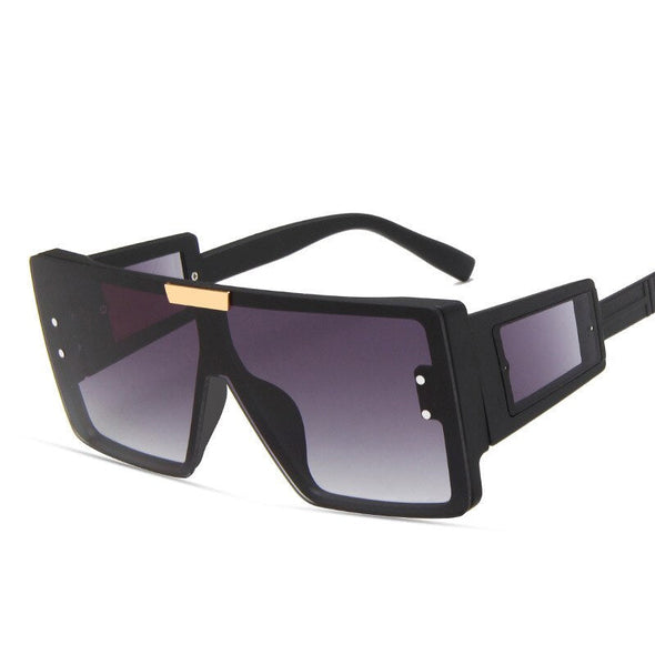 One Piece Sqaue Sunglasses Women Men   Big Frames Eyeglasses Luxury Brand Designer Glasses Men Retro Vintage Eyewear