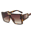 One Piece Sqaue Sunglasses Women Men   Big Frames Eyeglasses Luxury Brand Designer Glasses Men Retro Vintage Eyewear