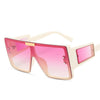 One Piece Sqaue Sunglasses Women Men   Big Frames Eyeglasses Luxury Brand Designer Glasses Men Retro Vintage Eyewear