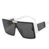 One Piece Sqaue Sunglasses Women Men   Big Frames Eyeglasses Luxury Brand Designer Glasses Men Retro Vintage Eyewear