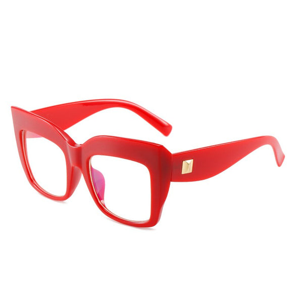 Optical Anti Blue Light Glasses New Women Computer Glasses Unique Fashion Big Square Eyewear Optical Spectacle Unisex Eyeglasses