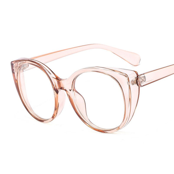 Oversized Cat Eye Optical Glasses Women Men Vintage Clear Glasses Eyeglasses Frame Transparent Lens Spectacle Frame Unisex