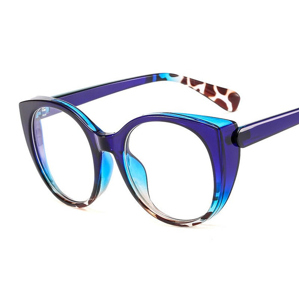 Oversized Cat Eye Optical Glasses Women Men Vintage Clear Glasses Eyeglasses Frame Transparent Lens Spectacle Frame Unisex