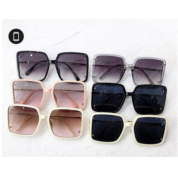 Oversized Square Sunglasses 2021 New Vintage Women Men Big Sun Glasses UV400