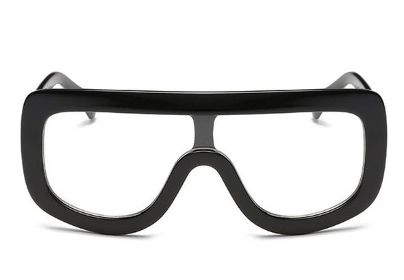 Oversized Square  Women Vintage Shades Fashion Flat Top Men Sunglasses