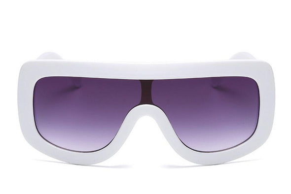Oversized Square  Women Vintage Shades Fashion Flat Top Men Sunglasses