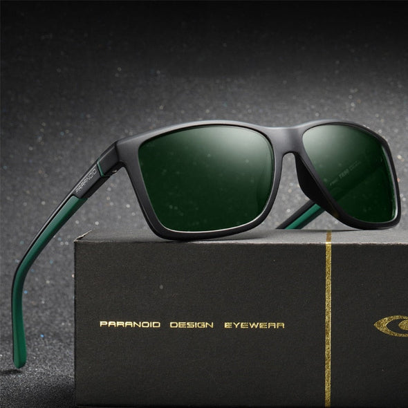 Square Polarized Sunglasses for Men Women Sports Driving Glasses