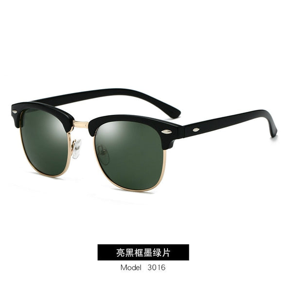 Polarized Sunglasses Men Women RB3016 Brand Design Eye Sun Glasses Women Semi Rimless Classic Men Sunglasses Oculos De Sol UV400