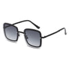 New Fashion Unique Metal Chain Sunglasses Women Brand Designer Vintage Square Sun Glasses Sent With No Chain