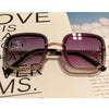 New Fashion Unique Metal Chain Sunglasses Women Brand Designer Vintage Square Sun Glasses Sent With No Chain