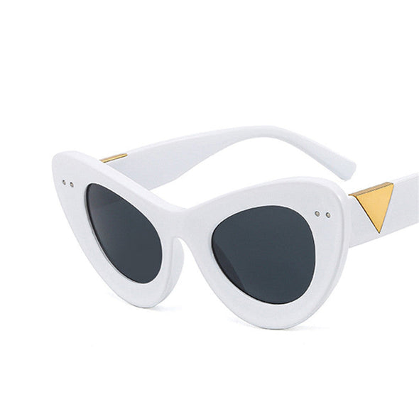 Oversized Sunglasses Women Cateye Eyewear For Women/Men High Quality Glasses Women Mirror Gafa