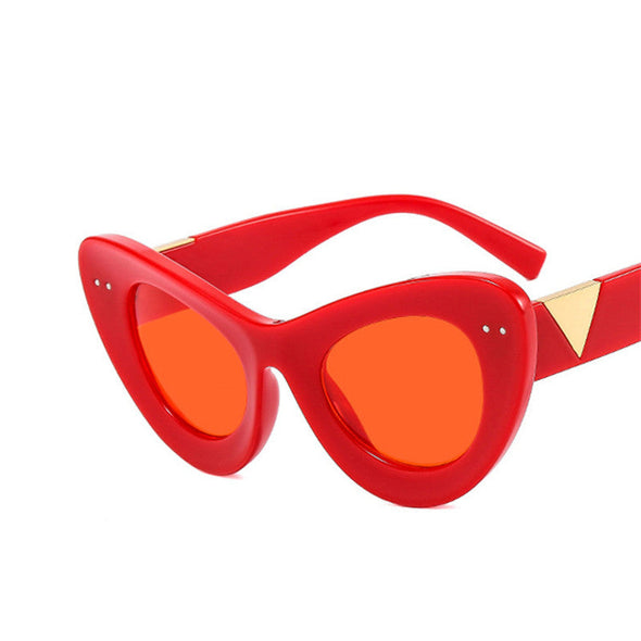 Oversized Sunglasses Women Cateye Eyewear For Women/Men High Quality Glasses Women Mirror Gafa