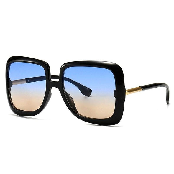 Oversized Sunglasses Women 2021 Vintage Square Fashion Big Large Grain Frame
