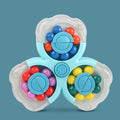Rotating Magic Bean Cube Fun Toys For Children Adult Fingertip Gyro Anti-Stress Fidget Toys Spin Bead Puzzle Education Game Toys